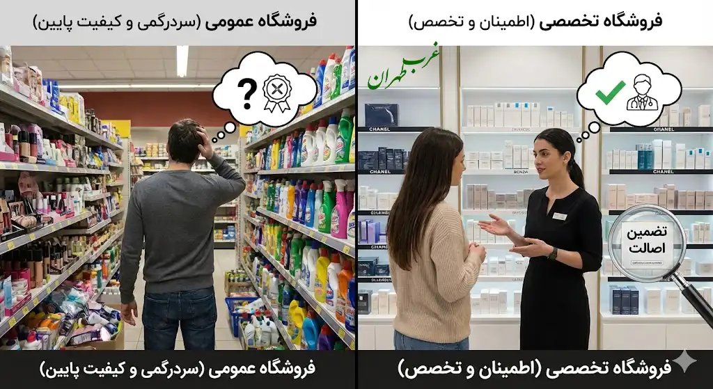 اهمیت خرید از فروشگاه‌های تخصصی، غرب تهران